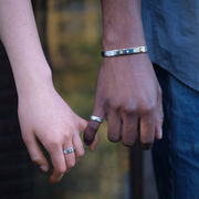 Tate silver bangle bracelet